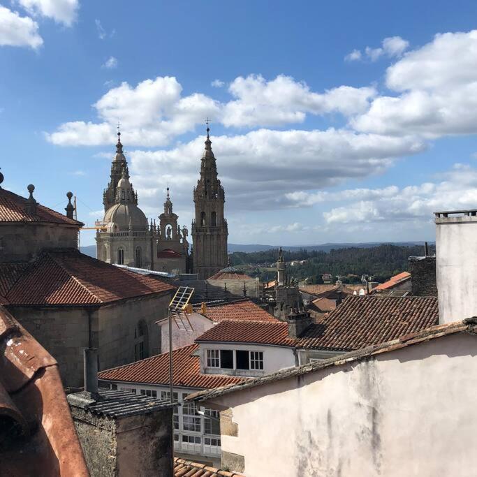 Atico Casco Antiguo En Plaza Cervantes Santiago de Compostella Buitenkant foto